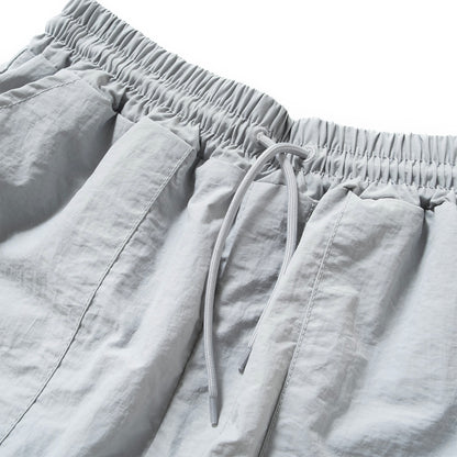 (PT405) Tech Drawstrings Parachute Pants