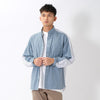 (YS314) Back Contrast Button Down Shirt