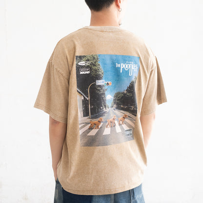(ZT1716) The Poodles Graphic Tee
