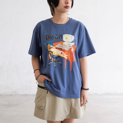(ZT1933) Need a Day Off 圖案女裝 Tee
