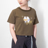 (ZT1456) Ballet Rabbit 圖案女裝短 Tee