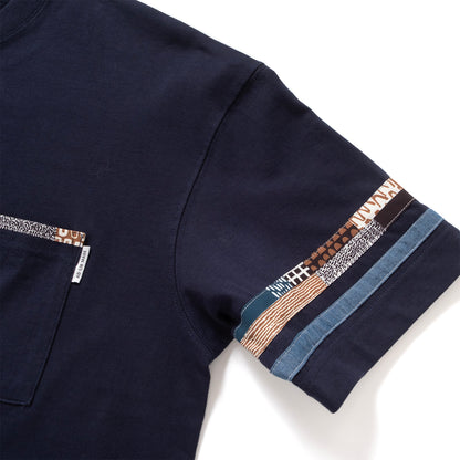(YT1944) Patch Sleeve Pocket Tee