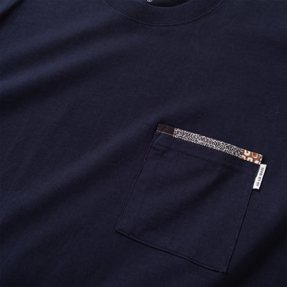 (YT1944) Patch Sleeve Pocket Tee