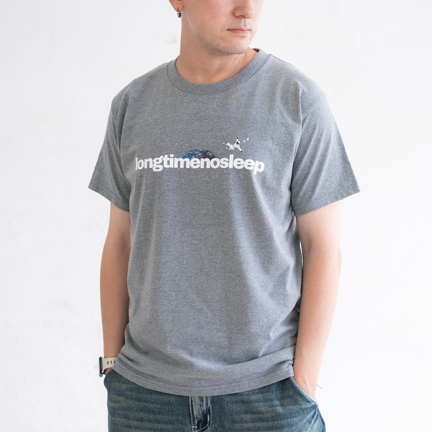 (ZT1941) Long Time No Sleep圖案Tee