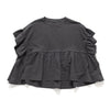 (TP1634) Garment Dye Wash Ruffles Top