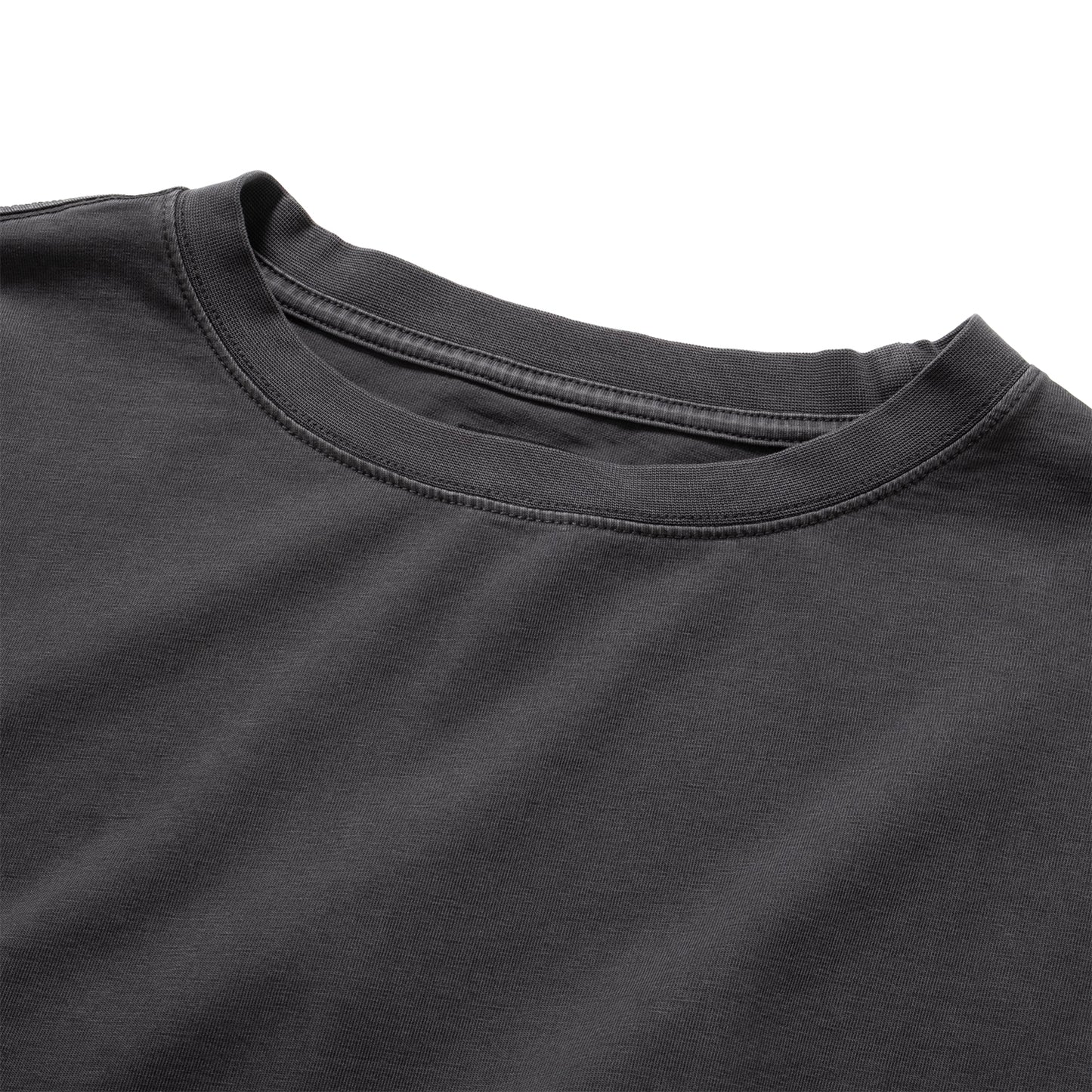 (TP1634) Garment Dye Wash Ruffles Top