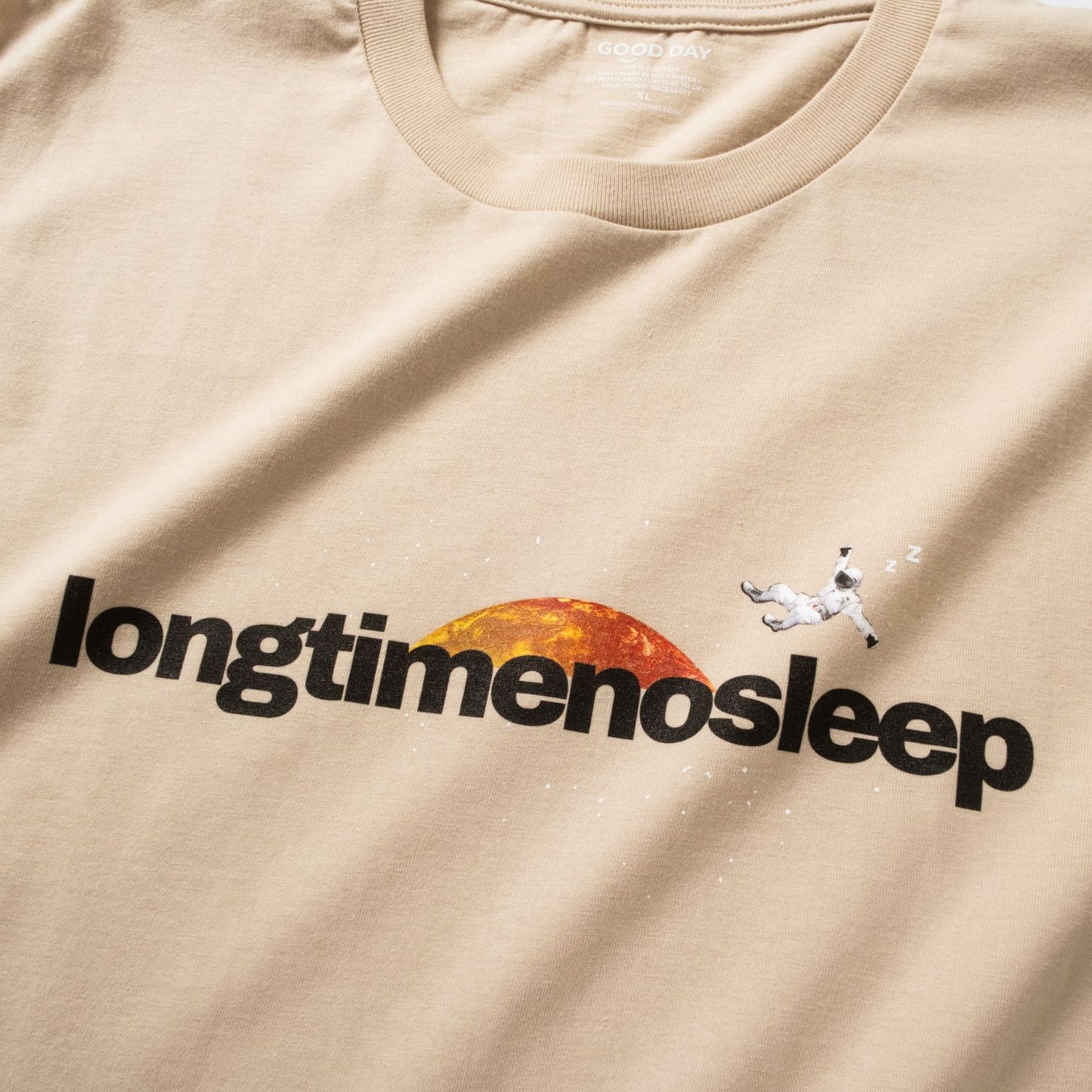(ZT1941) Long Time No Sleep圖案Tee