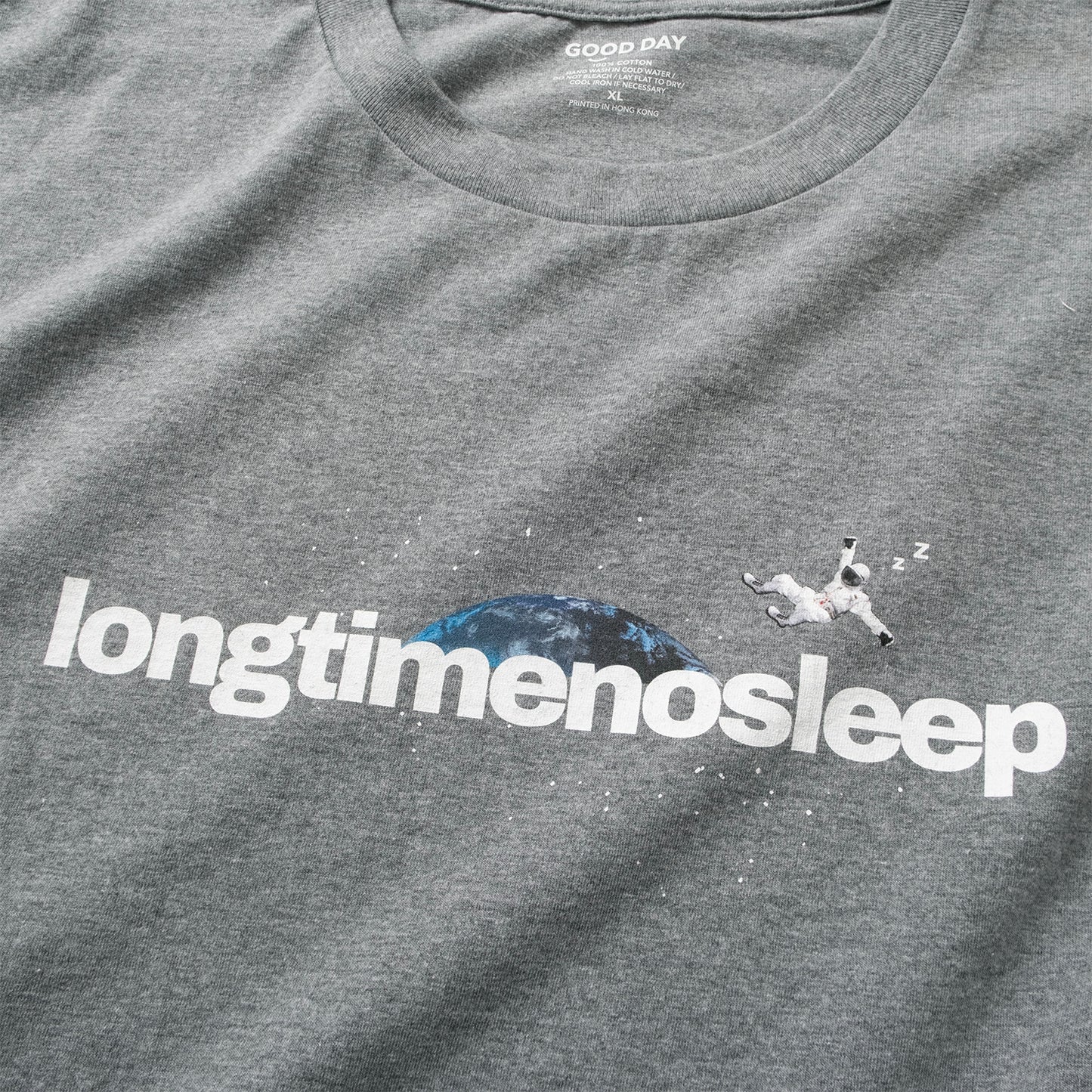 (ZT1941) Long Time No Sleep圖案Tee
