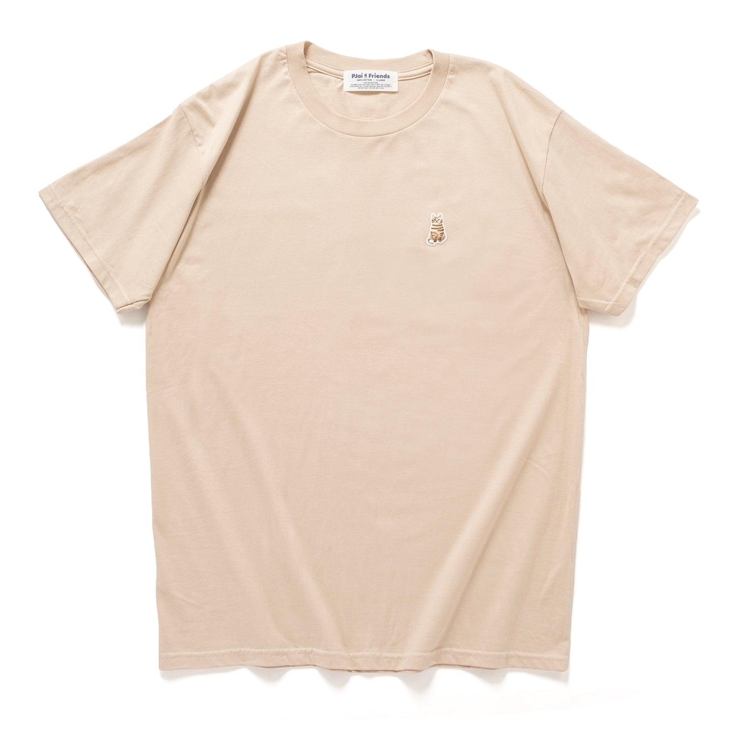 (ZT1939) 貓貓繡花章Tee