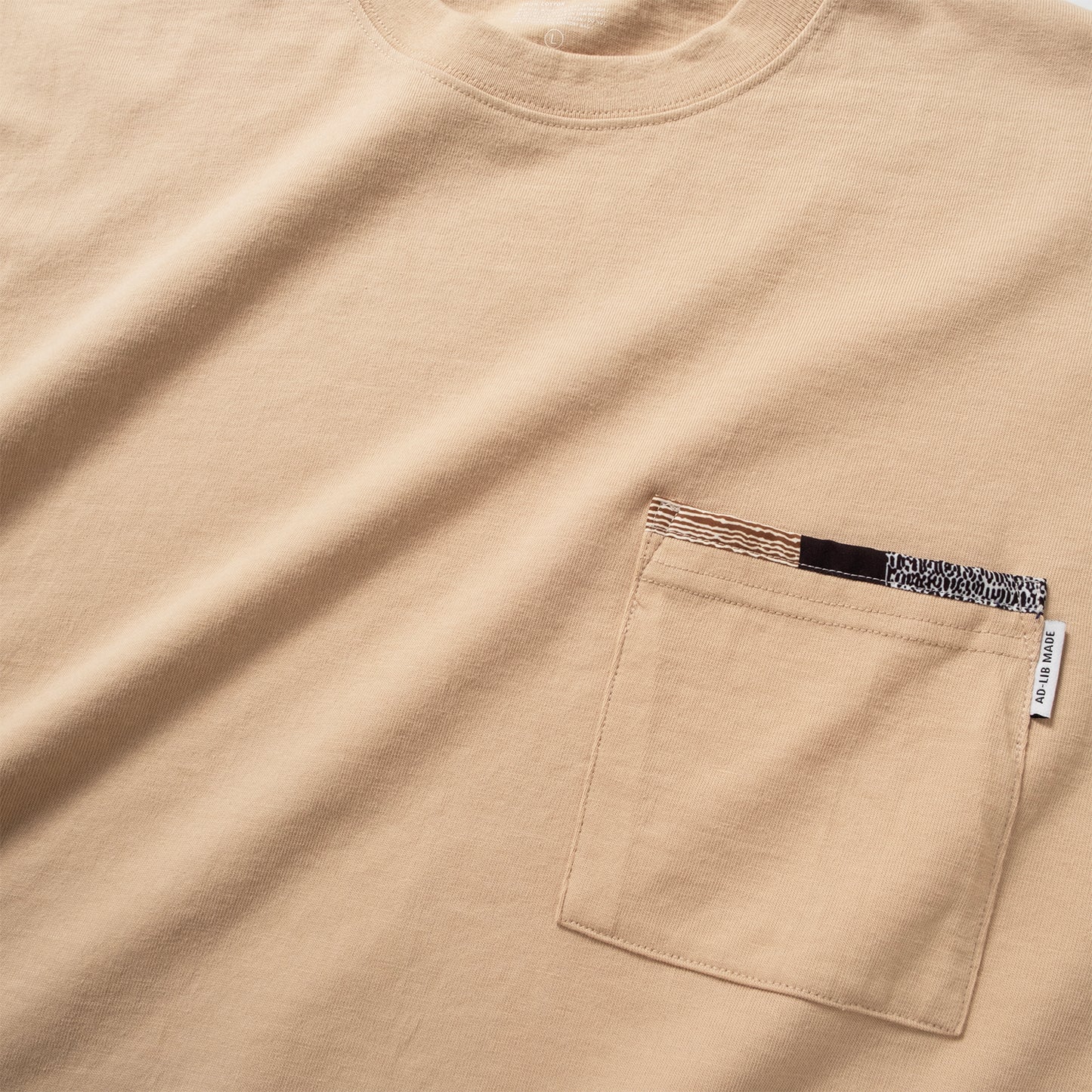 (YT1944) Patch Sleeve Pocket Tee
