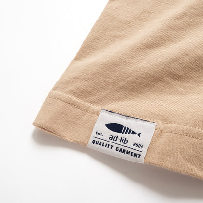 (YT1944) Patch Sleeve Pocket Tee