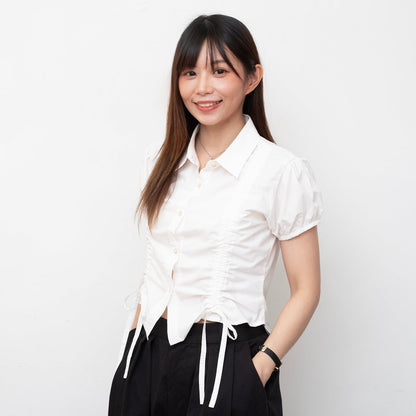 (ST550) Pleat Blouse