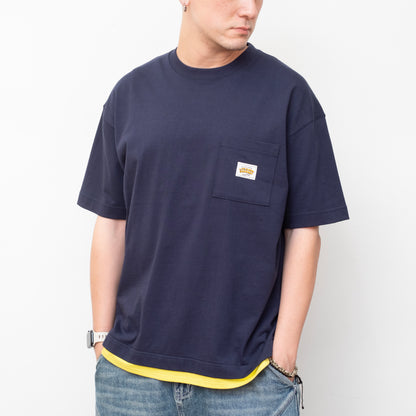 (ZT1916) Fake Layer Pocket Tee