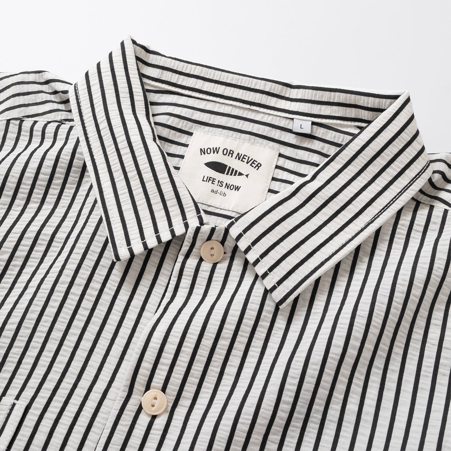 (ST524) Cool Touch Stripes Shirt