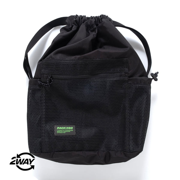 (BA538) 2 Way Drawstrings Bag