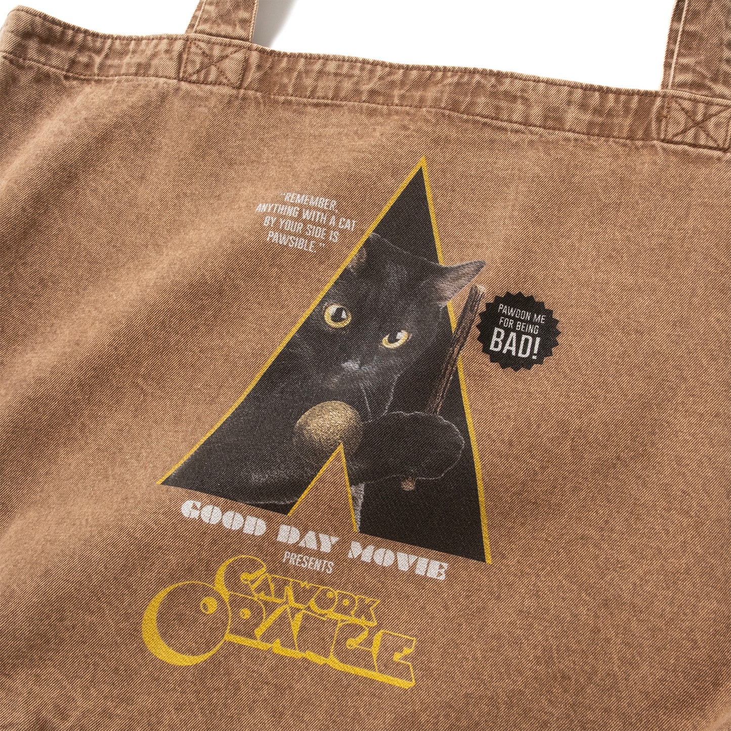 (ZB558) Catwork Movie Washed Tote Bag