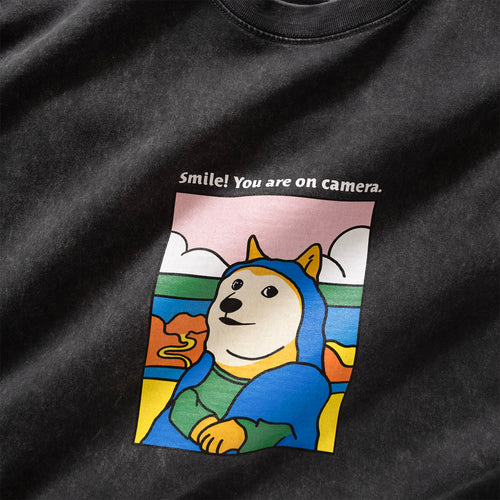 (ZT1234) Smile! Shiba Graphic Tee