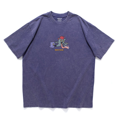(ZT1751) Ghost Cat Graphic Tee