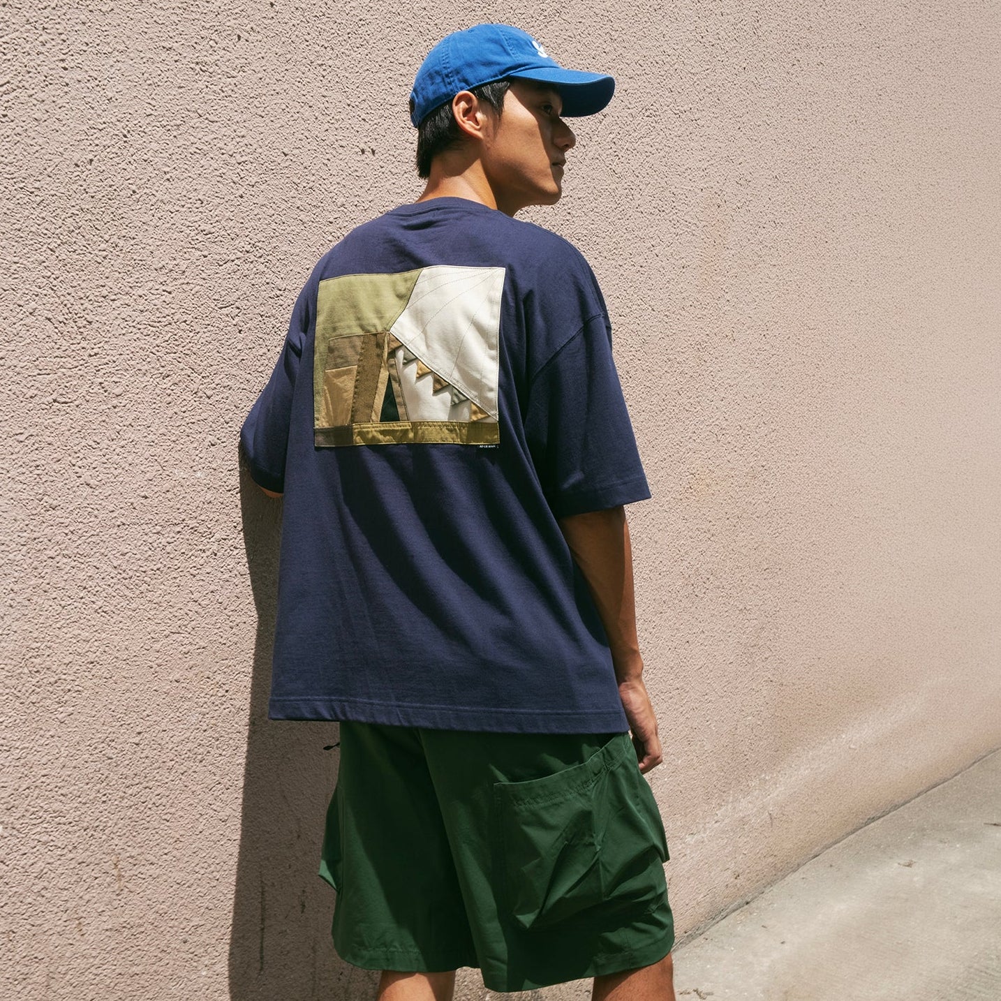 (ZT1770) Camping Tent Patchwork Pocket Tee