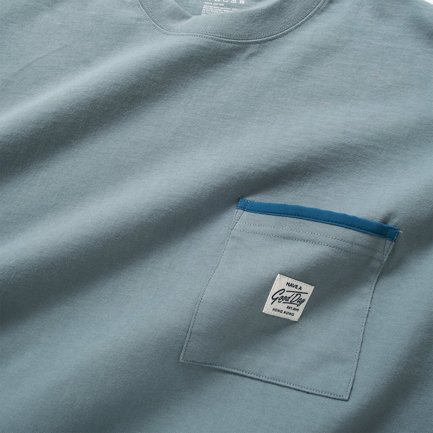 (ZT1759) Fuji Camping Patchwork Pocket Tee
