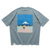 (ZT1759) Fuji Camping Patchwork Pocket Tee
