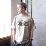 (ZT1248) Camouflage Tent Bear Patchwork Tee