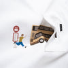 (EX636) Missed Bus Graphic Pocket Tee