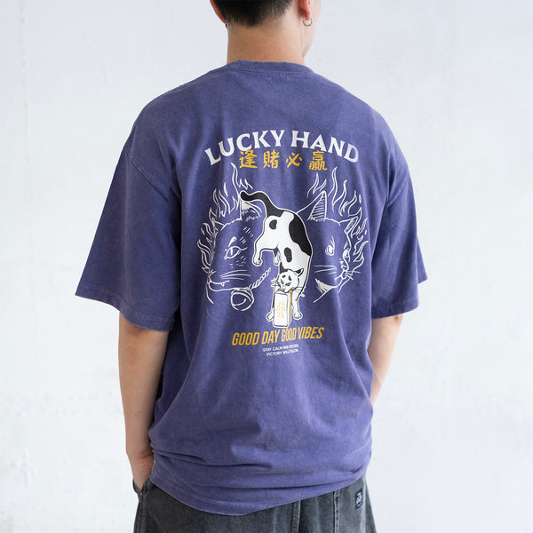 (ZT1766) Lucky Hand Graphic Tee