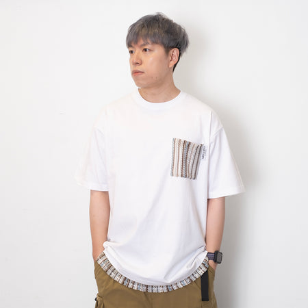 (ZT1482) Hawaii Surfing Graphic Pocket Tee