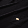 (ZT1500) Knitted Patch Sleeve Pocket Tee