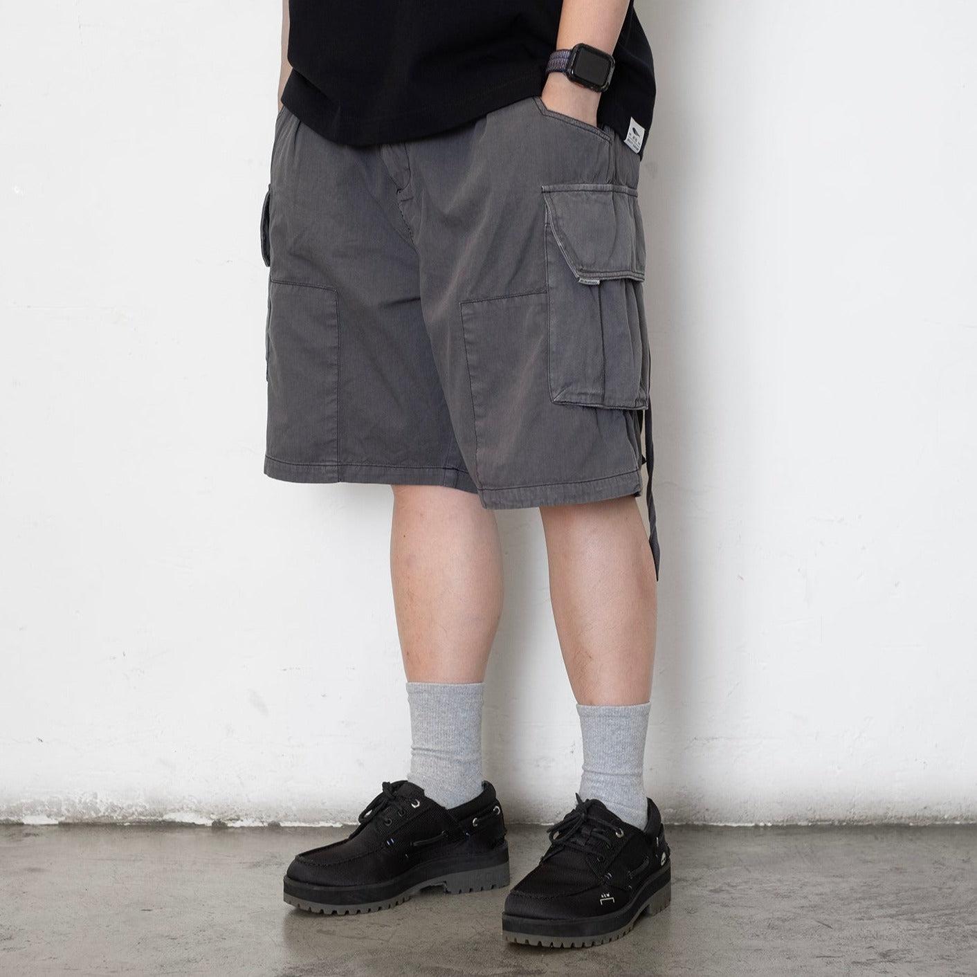 (SP370) Garment Dye Wash Cargo Shorts – ad-lib