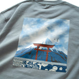 (ZT1257) Fuji & Torii Graphic Pocket Tee