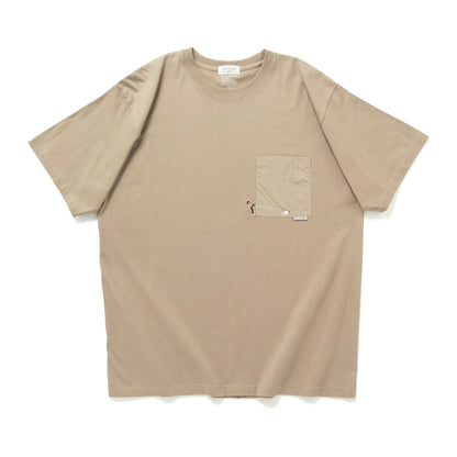(ZT1927) 遛狗繡花口袋 Tee