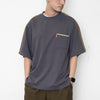 (YT1200) Paisley Sleeves Patchwork Tee