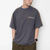 (YT1200) Paisley Sleeves Patchwork Tee