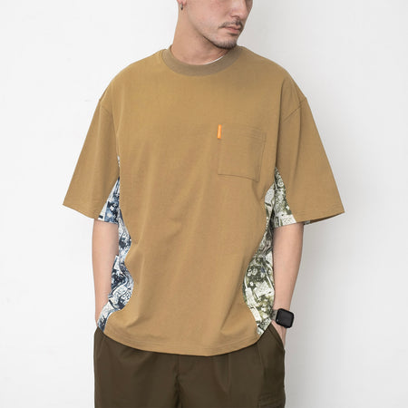 (ZT1252) Ivy Bear Patchwork Graphic Tee