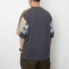 (YT1200) Paisley Sleeves Patchwork Tee