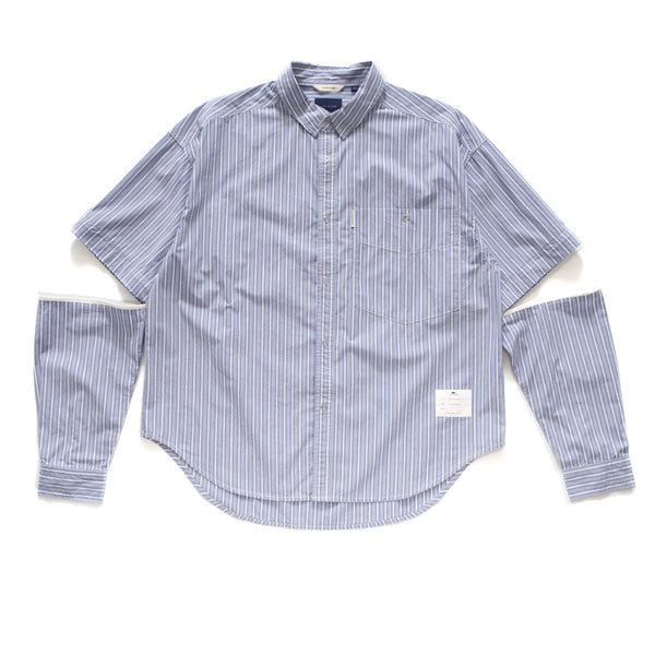 (ST307) 2 Way Stripe Shirt