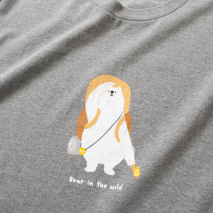 (ZT1951) Bear In The Wild Graphic Tee