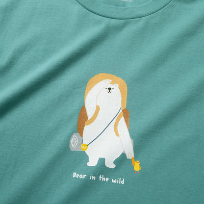 (ZT1951) Bear In The Wild Graphic Tee