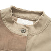 (JK415) Raw Edge Patchwork Jacket