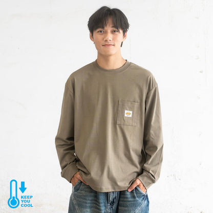 (YT1713) Anti Odor Drawstrings Long Sleeve Tee