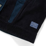 (JK415) Raw Edge Patchwork Jacket