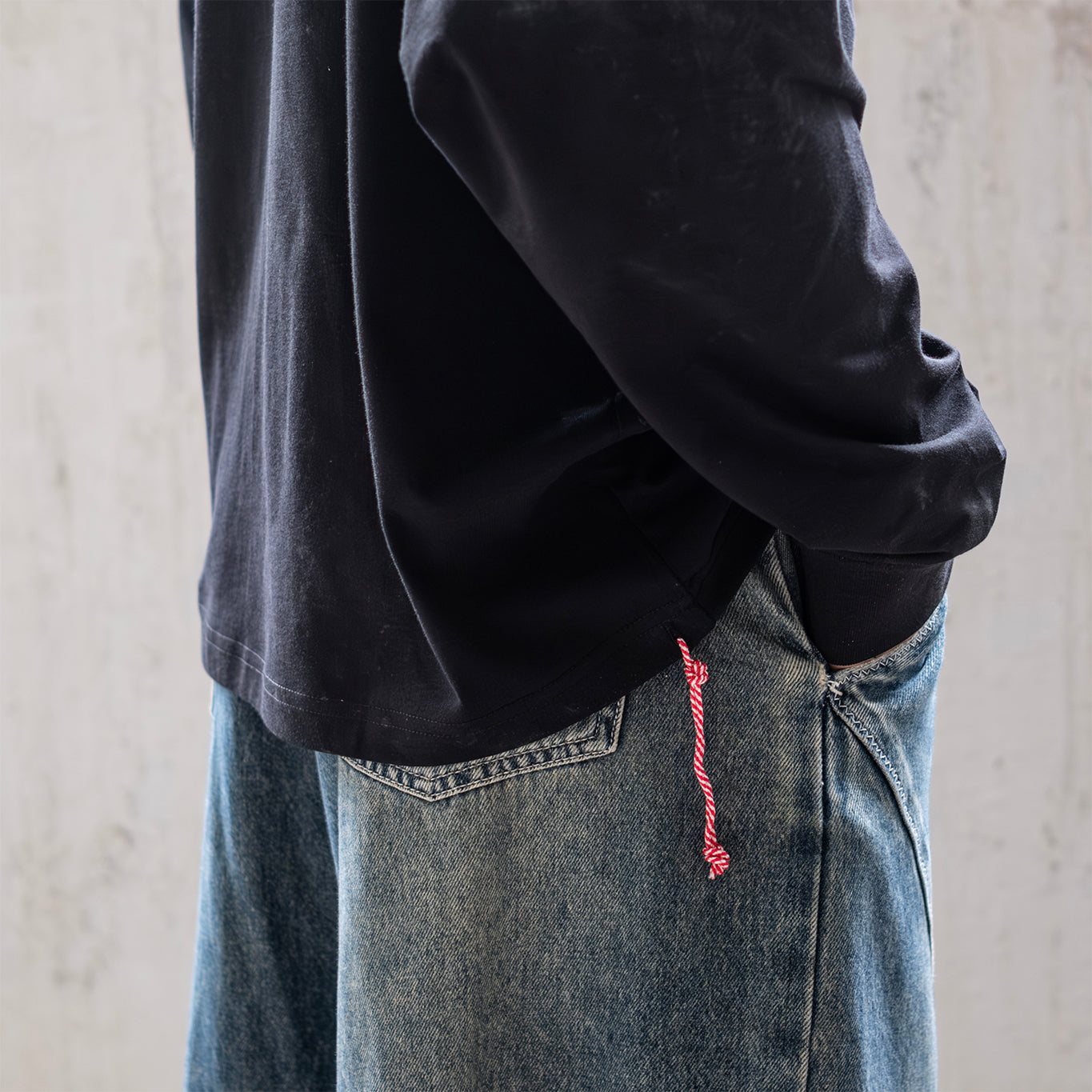 (TP1945) Anti Odor Drawstrings Long Sleeve Tee (Online Exclusive)