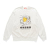 (EX637) Tired on Bus Graphic Sweater