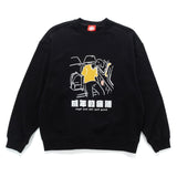 (EX637) Tired on Bus Graphic Sweater