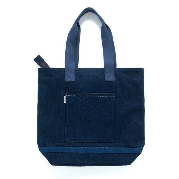 (YB544) Indigo Patchwork Sashiko Tote