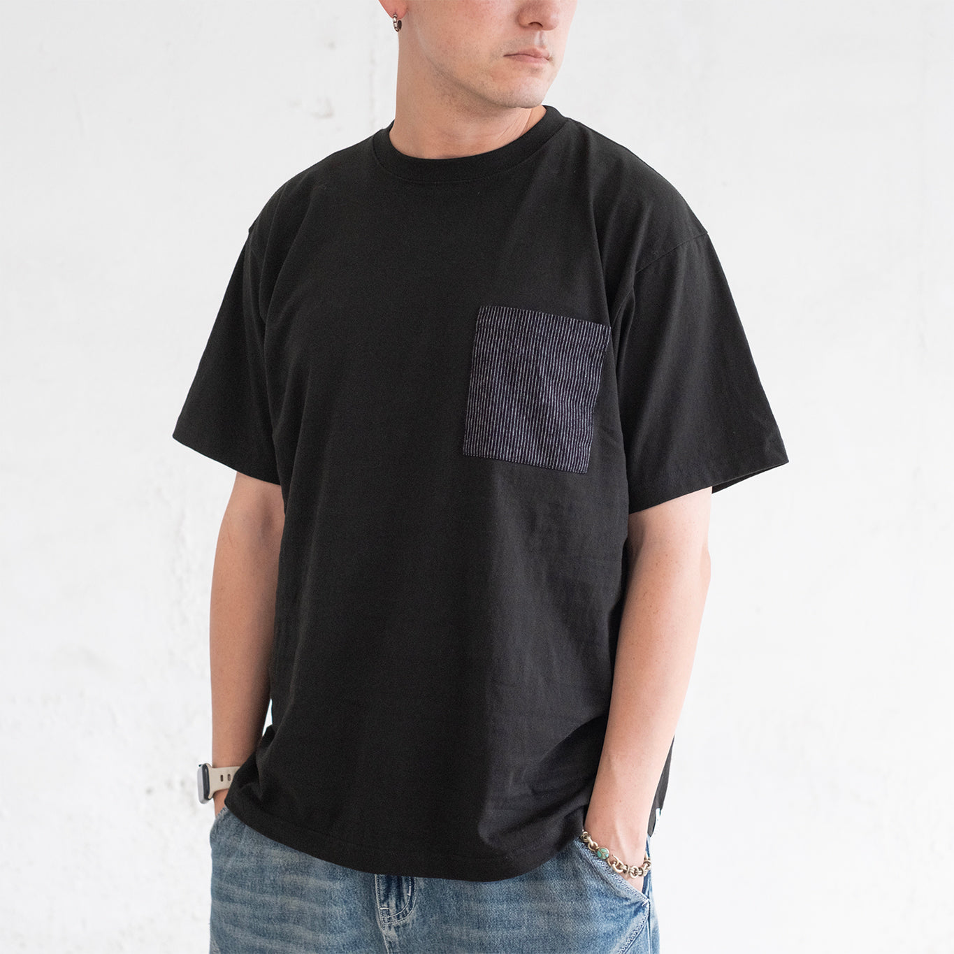 (YT1957) Patchwork Pocket Tee (Online Exclusive)