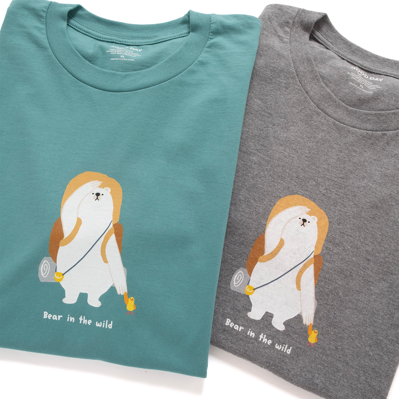 (ZT1951) Bear In The Wild Graphic Tee