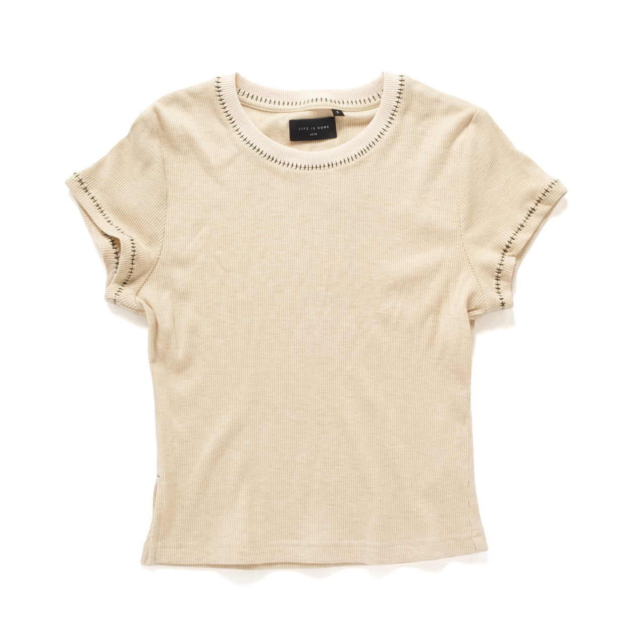 (TP1865) Whipstitch Trim Layered Twin Set